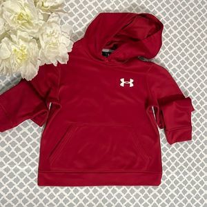 Under Armour red sweatshirt/hoodie size youth small